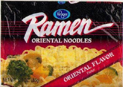 [Kroger Ramen noodle package]